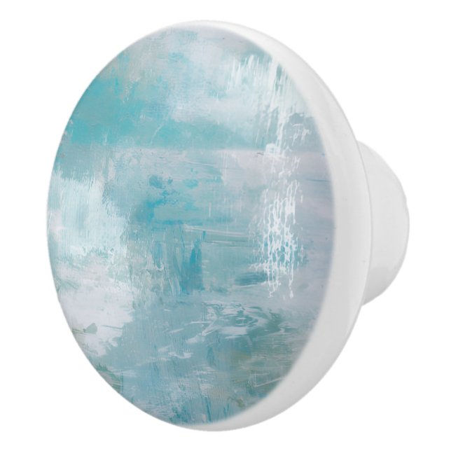 Partly Cloudy Sky Ceramic Door Knob Knopp (Höger)