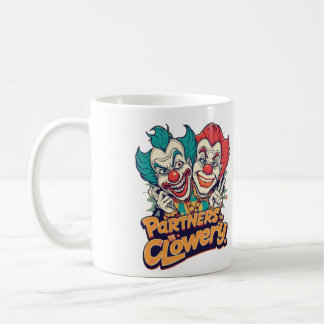 Partner i Clowery (Rolig Clown Puns) Kaffemugg