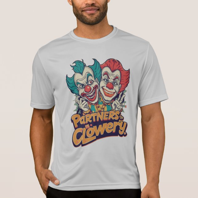 Partner i Clowery (Rolig Clown Puns) T Shirt (Framsida)