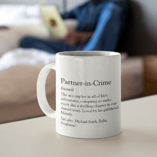 Partner i Crime Photo Boykompis Gift Kaffemugg