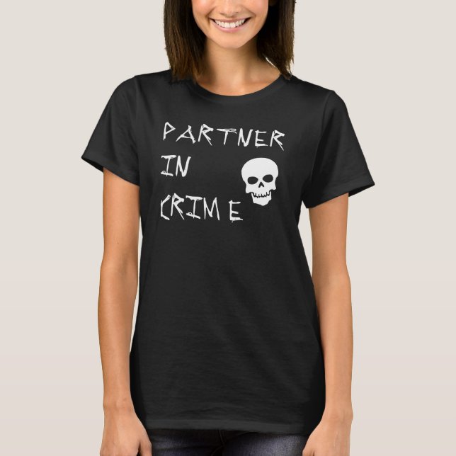 Partner - in - brott - LiS-mörk Tee (Framsida)