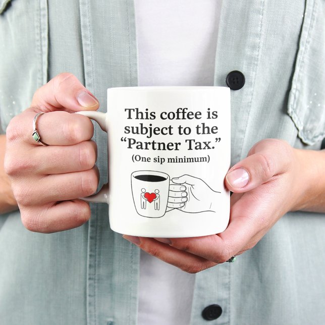 Partner Tax Funny Couples Coffee Mug Jumbo Mugg (Skapare uppladdad)