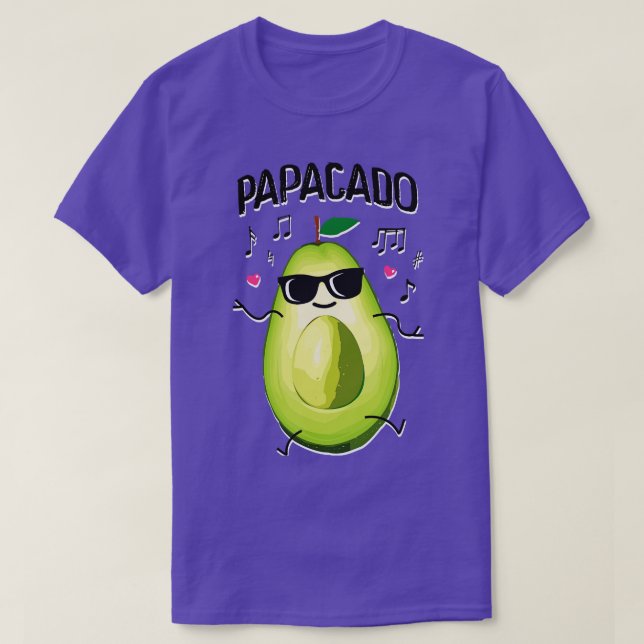 Partnerlook Papacado Avocado Pappa T Shirt (Design framsida)