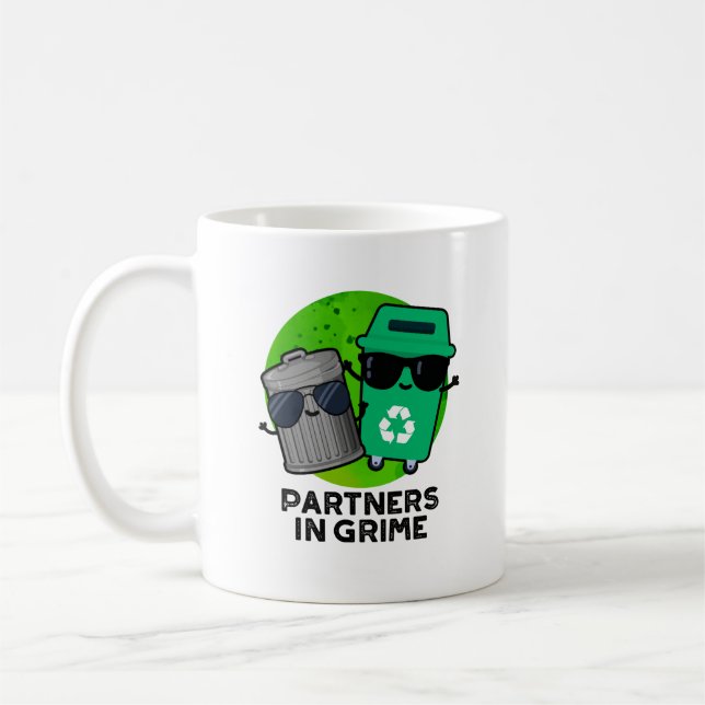 Partners i Grime Funny Sopor Pun Kaffemugg (Vänster)