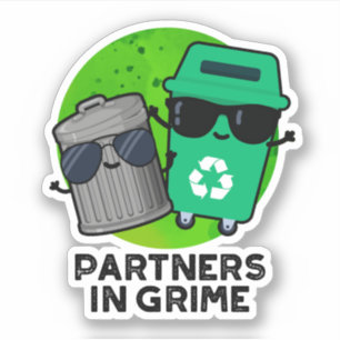 Partners i Grime Funny Sopor Pun Klistermärken