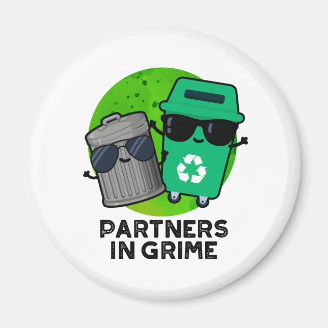 Partners i Grime Funny Sopor Pun Magnet (Framsidan)