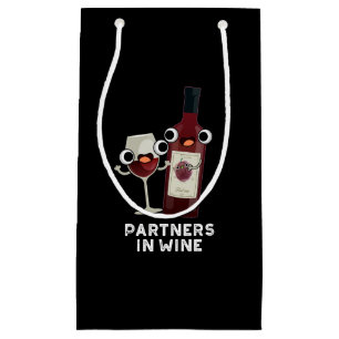 Partners i Vin Funny Drink Pun Mörk BG