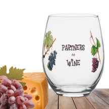 Partners i Vin Funny Stemless Vin