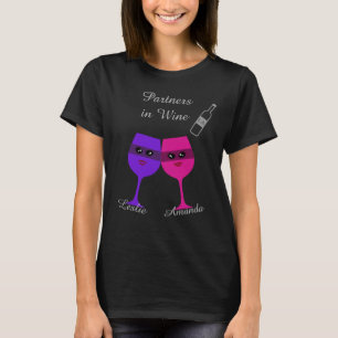 Partners i vinpersonligskjorta tee
