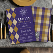 Partners som ska vara morfar Chic Winter Wedwer