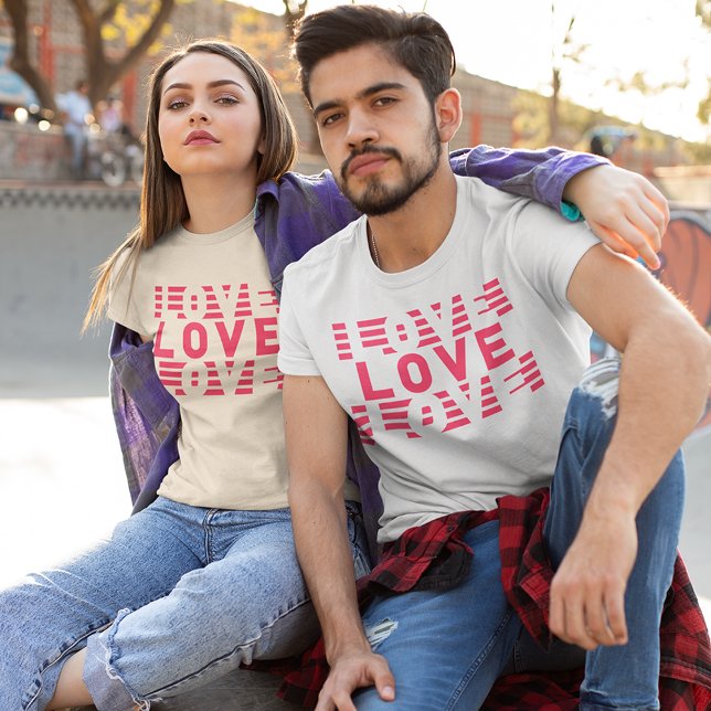 Partnerskap i Kärlek T Shirt (Couples twinning in same designs t-shirt)