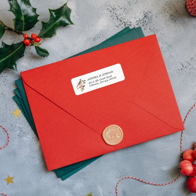 Partridge | 12 Juldagen Returadress Etikett (Skapare uppladdad)