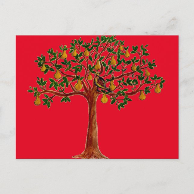 Partridge 2 i ett päronträd vykort (Framsida)