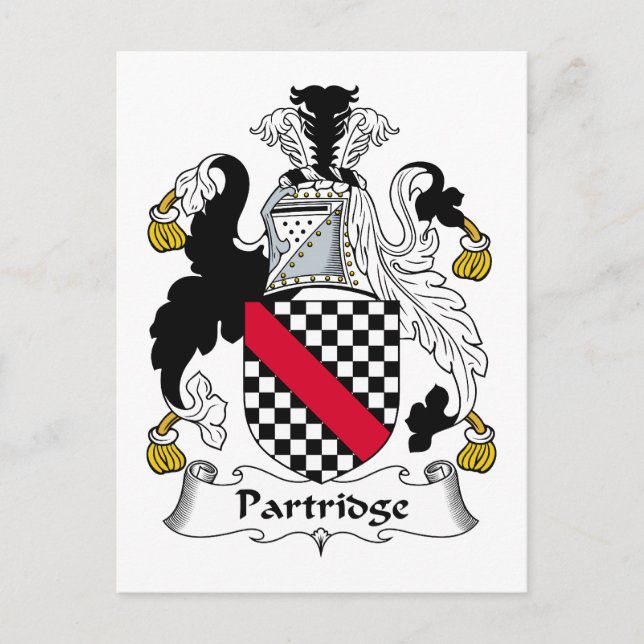 Partridge Family Crest Vykort (Framsida)
