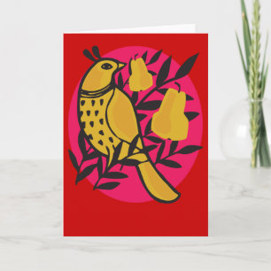 Partridge i ett Pear Träd-kort Helgkort