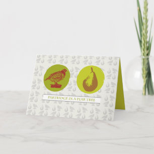 Partridge i Pear Träd Helgkort