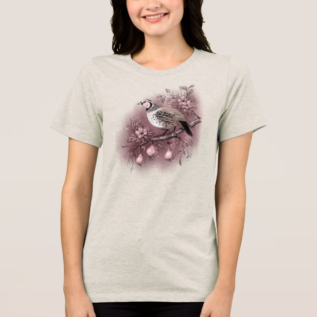 Partridge i Pear Träd T Shirt (Framsida)
