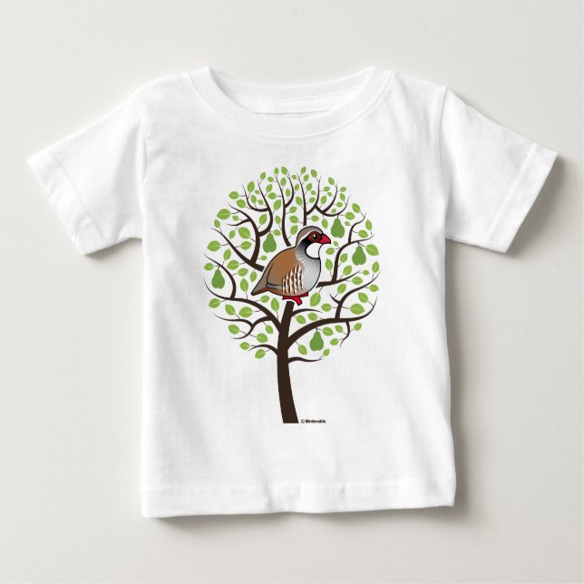 Partridge i Pear Träd Tee (Framsida)