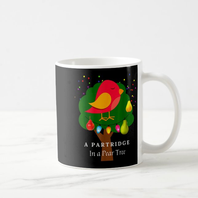 Partridge In A Pear Tree Twelve Days Of Christmas  Kaffemugg (Höger)
