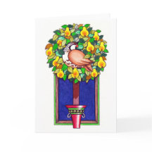 Partridge och Pear-julkort