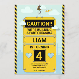 Partsinbjudan till Barns födelsedag, konstruktion Inbjudningar