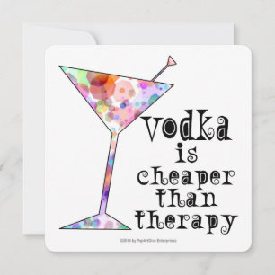 PARTSINBJUDER,VODKA ÄR KANAAPER ÄN TERAPI INBJUDNINGAR