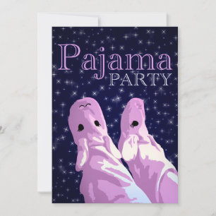 Partsinbjudningar för pajama: marschera inbjudningar