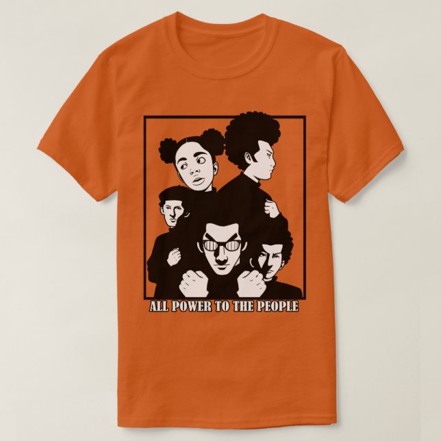 Party 1966 Afro T Shirt (Design framsida)