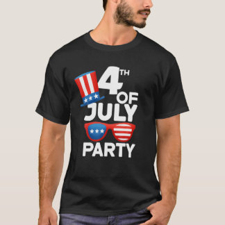 Party 4:e juli Amerika som solglasar Kids Boys T Shirt