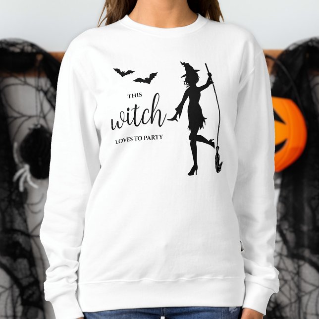 Party Älskare Girly Witch Silhouette Roligt Hallow T Shirt (Skapare uppladdad)