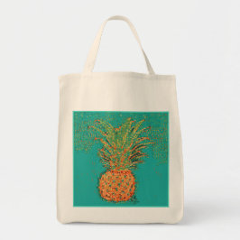 Party Ananas-Abstrakt Ananas på Ljus Bakgrund  Tygkasse