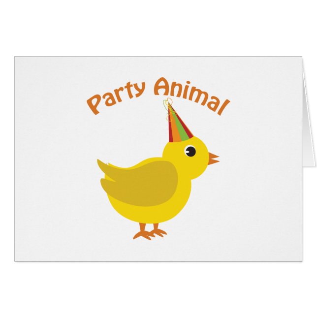 Party Animal Chick OBS Kort (Framsidan Horizontal)