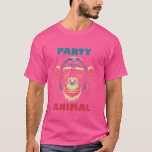 Party Animal Chimpanzee Monkey Ape Gorilla Orangut T Shirt