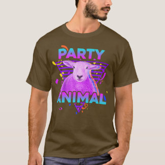 PARTY ANIMAL Funny Får Älskare Girl Boy Kid Farmer T Shirt
