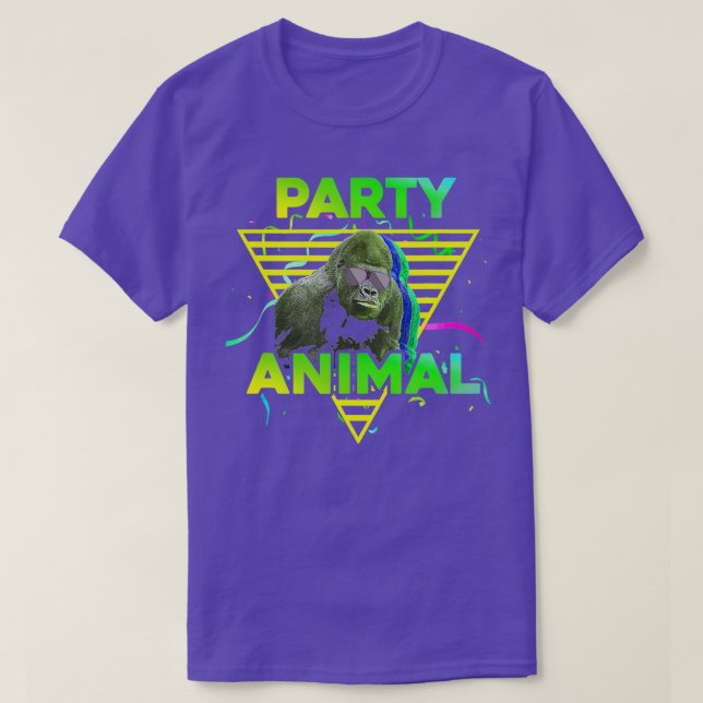 PARTY ANIMAL Funny Gorilla Girl Boy Kid Birthday P T Shirt (Design framsida)