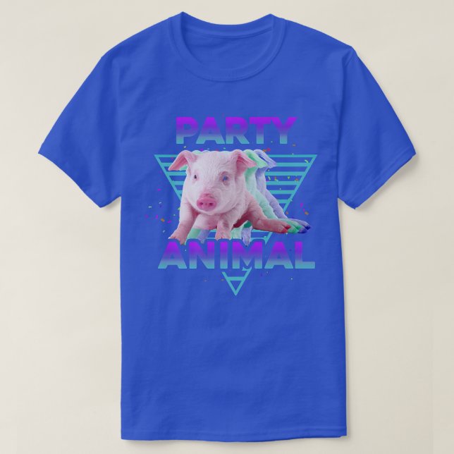 PARTY ANIMAL Funny Pig Lover Girls Boys Kids Farme T Shirt (Design framsida)