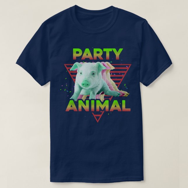 PARTY ANIMAL Funny Pig Lover Girls Boys Kids Farme T Shirt (Design framsida)
