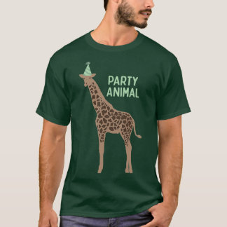 Party Animal Giraffe Dullish Giraffe T Shirt