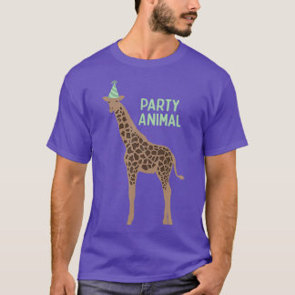 Party Animal Giraffe Giraffe Giraffe Giraffe T Shirt