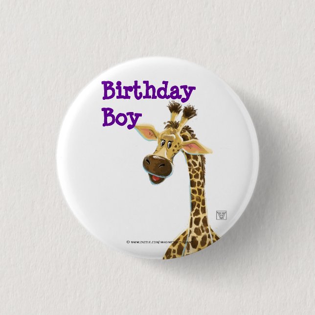 Party Animal Giraffe Knapp (Framsida)