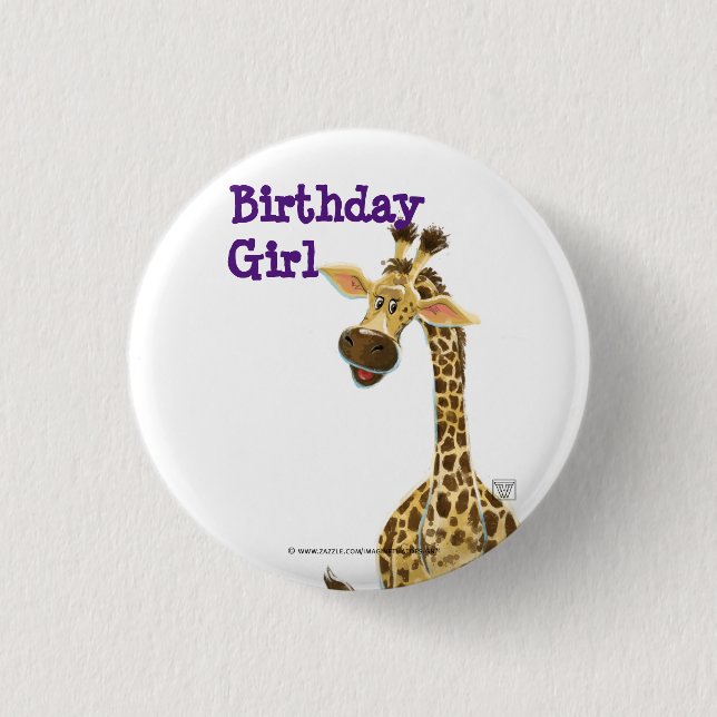 Party Animal Giraffe Knapp (Framsida)