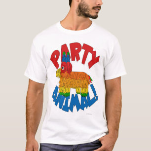 Party Animal Roligt Pinata Tecknad Slogan T Shirt