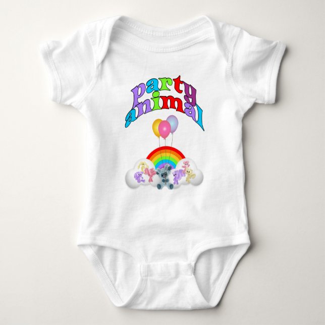 Party Animal Roligt Tee (Framsida)