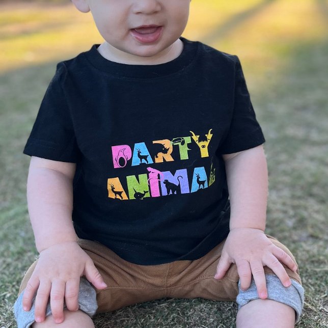 Party Animal Zoo Safari Födelsedagsfest T Shirt (Party Animal Birthday Shirt)