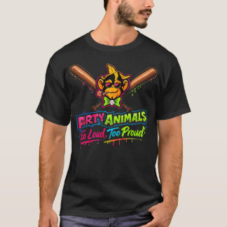 Party Animals Baseboll T Shirt