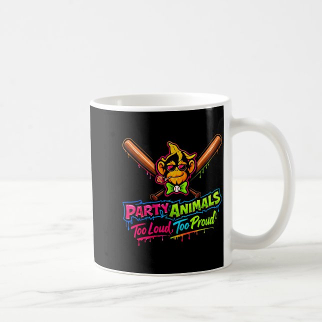 Party animals basebolltröja  kaffemugg (Höger)