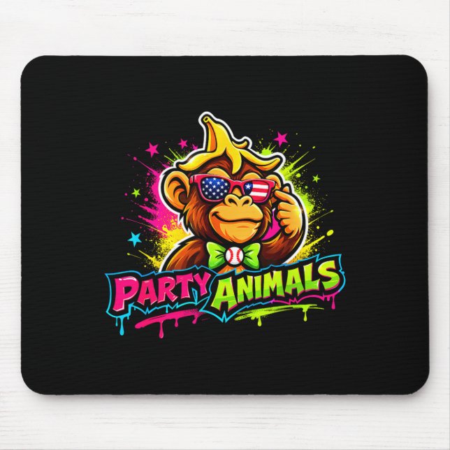 Party animals basebolltröja  musmatta (Framsidan)