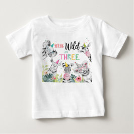 Party Animals Birthday Girl Vild 3 Birthday T Shirt