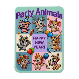 Party Animals ’Gott nytt år’ Magnet