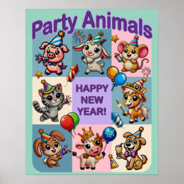 Party Animals ’Gott nytt år’ Poster